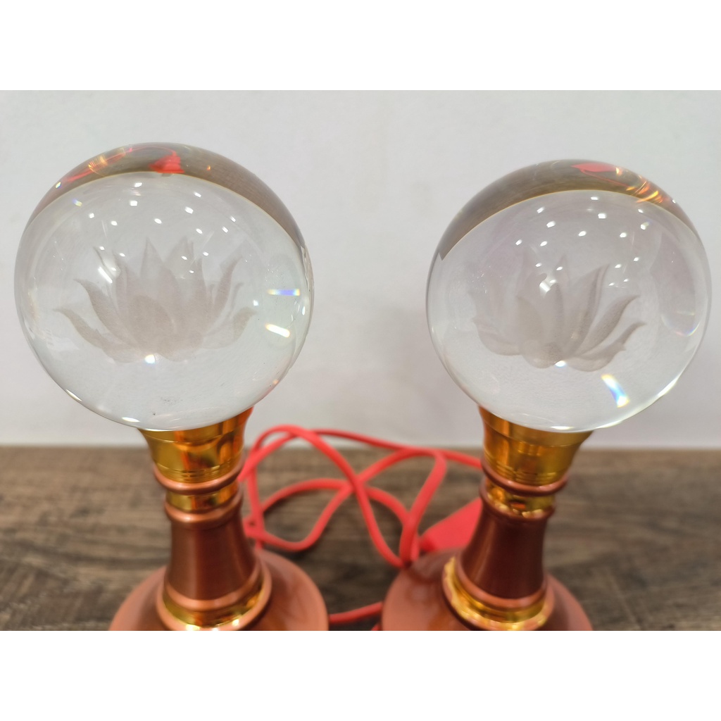 Bộ 2 chiếc Đèn 590 trái cầu - D10 x H20 cm