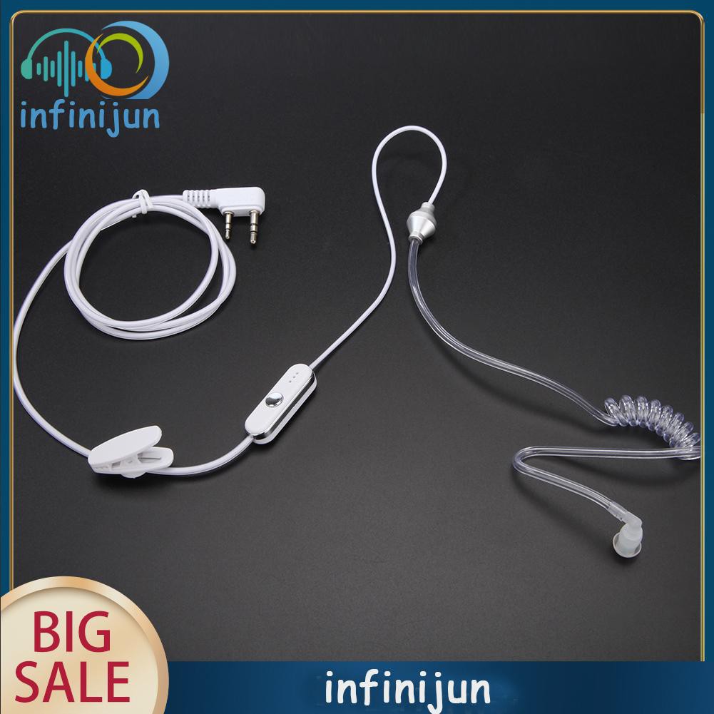 Tai Nghe Có Micro 2 Pin Ptt Cho Máy Bộ Đàm Baofeng Retevis Radios