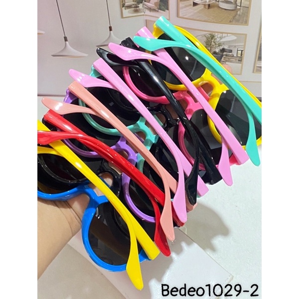 Kính mát cho bé nam nữ chống UV400, thiết kế mắt tròn dễ đeo, màu sắc thời trang