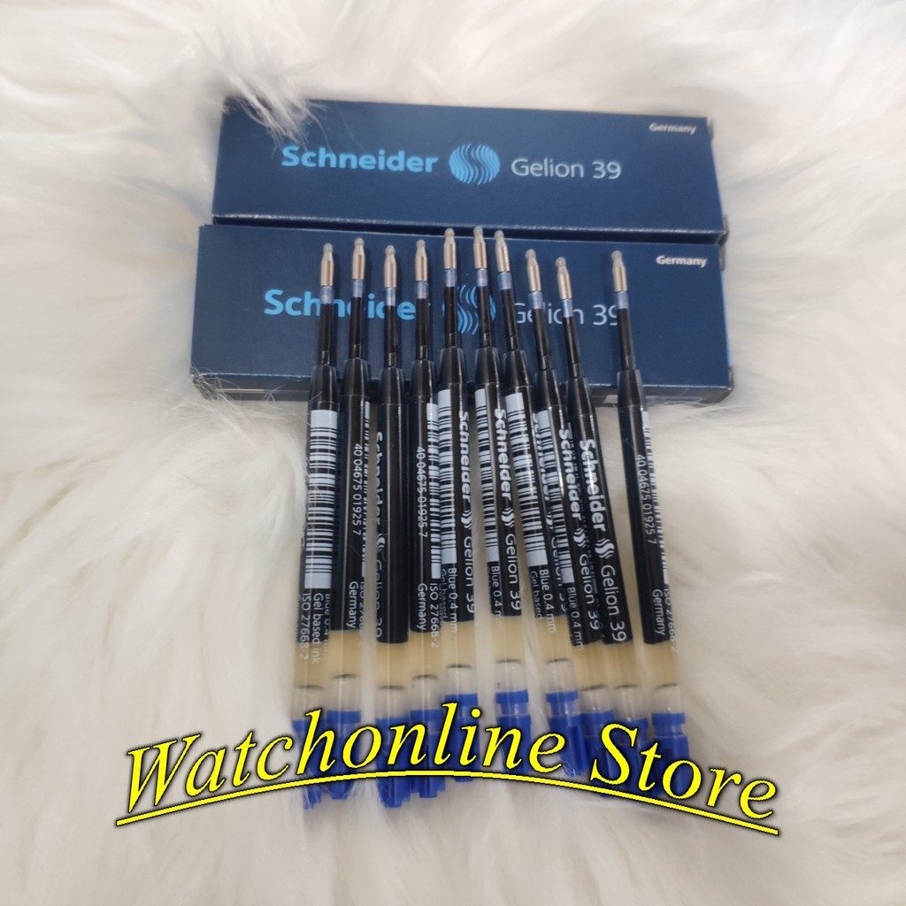 Hộp 10 ruột bút Schneider thay thế Xiaomi Mipen 2 (bản kim loại) , Paker