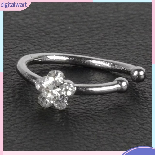 Khuyên xỏ mũi đính đá kiểu dáng sang trọng thanh lịch dành cho nữ