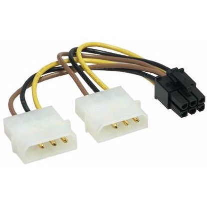 Dây nguồn VGA 6 pin - Cáp nguồn phụ cho card màn hình 21