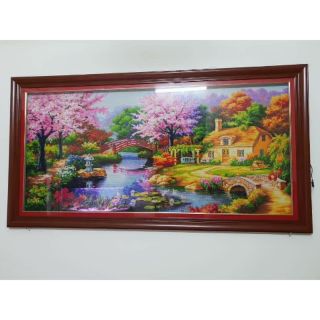 - tranh đính đá thành phẩm tổ ấm 1m80