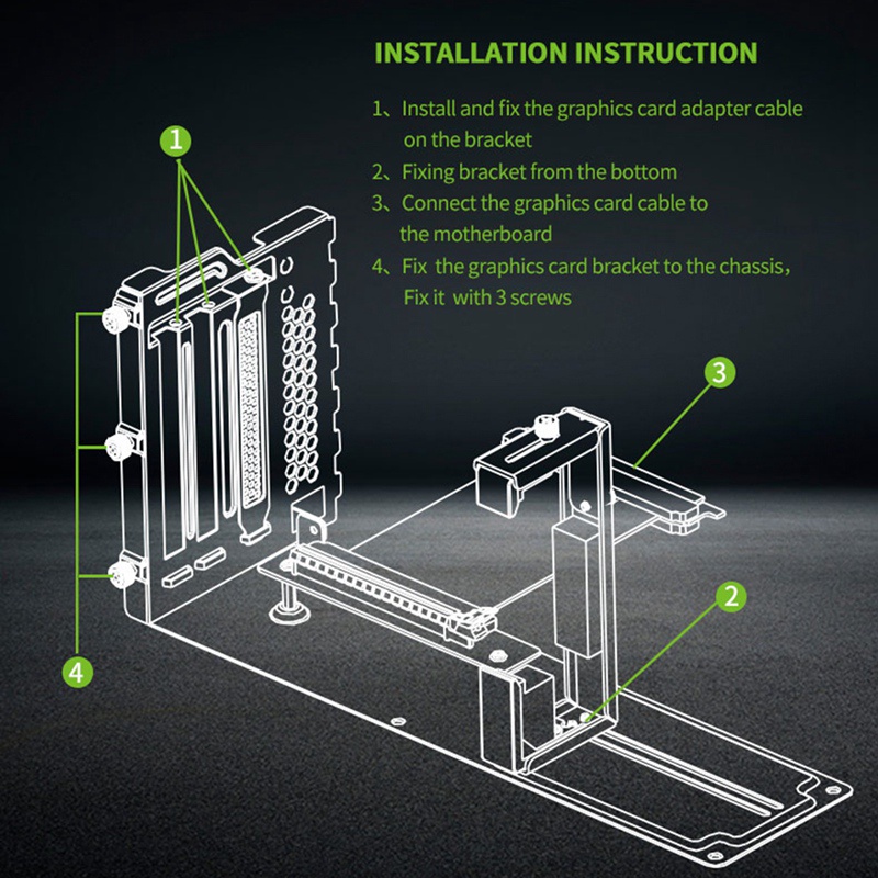 Set 16 Dây Cáp / 2 Dụng Cụ Giữ Card Đồ Họa Có Thể Điều Chỉnh Giá Đỡ | BigBuy360 - bigbuy360.vn