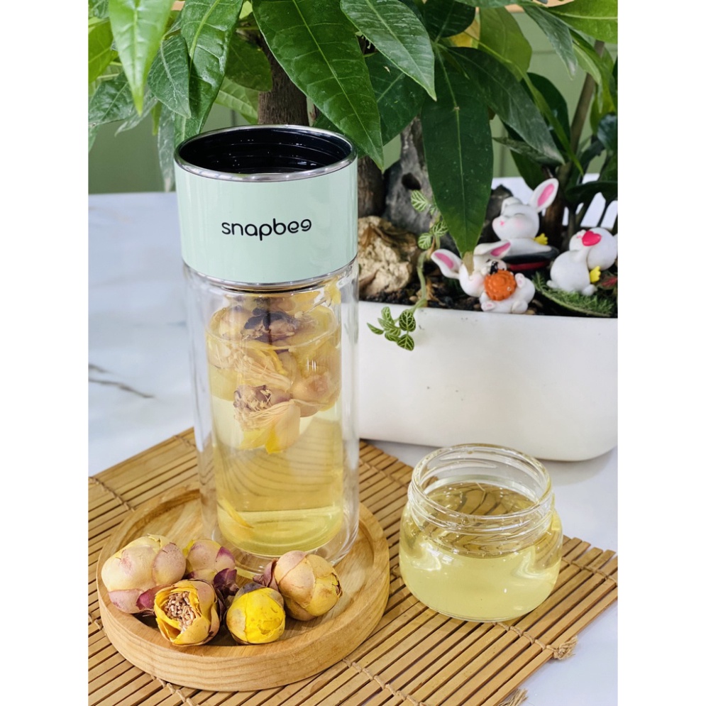 BÌNH THỦY TINH 2 TẦNG SNAPBEE - SHOPLAM