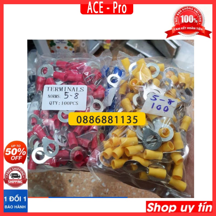 Đầu cos tròn RV5.5-8 [100 chiếc]