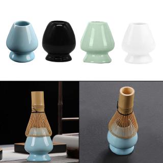 Giá đứng bằng gốm giữ chổi đánh trà