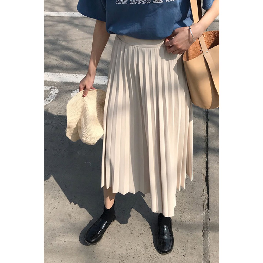 (ORDER) Chân váy xếp li dài 2 màu amazing girl - 4 ảnh thật cuối | BigBuy360 - bigbuy360.vn