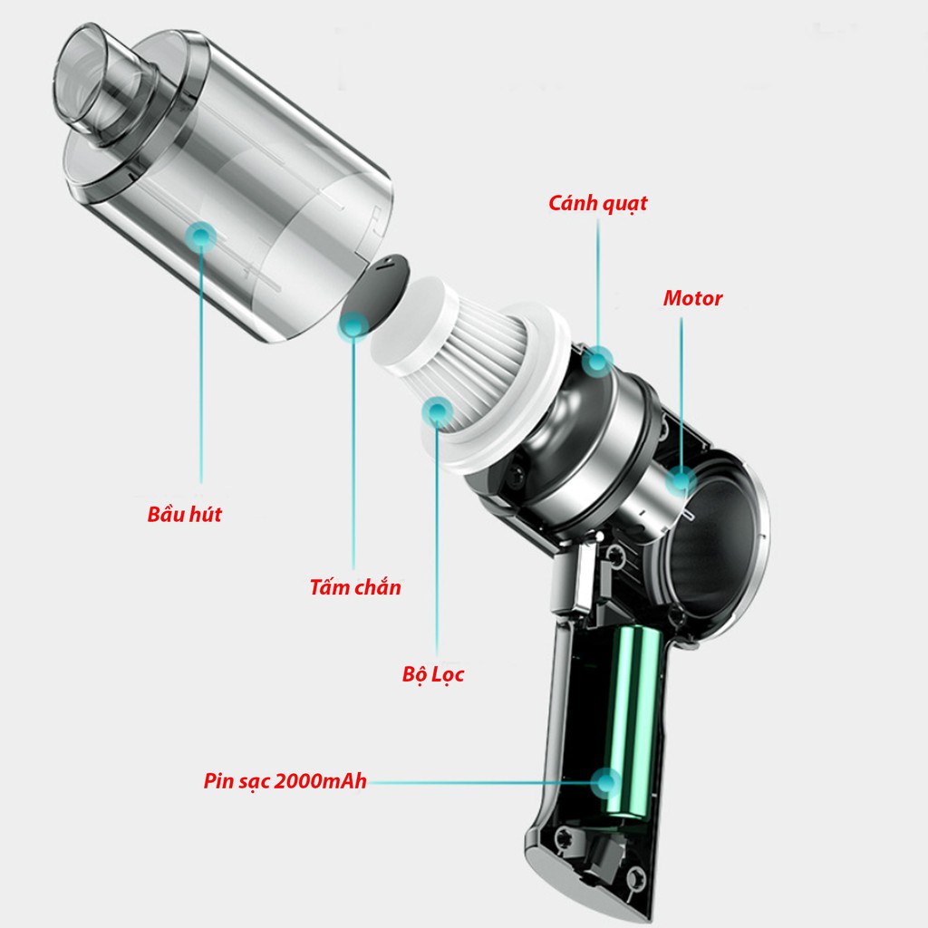 Máy hút bụi không dây - 120W