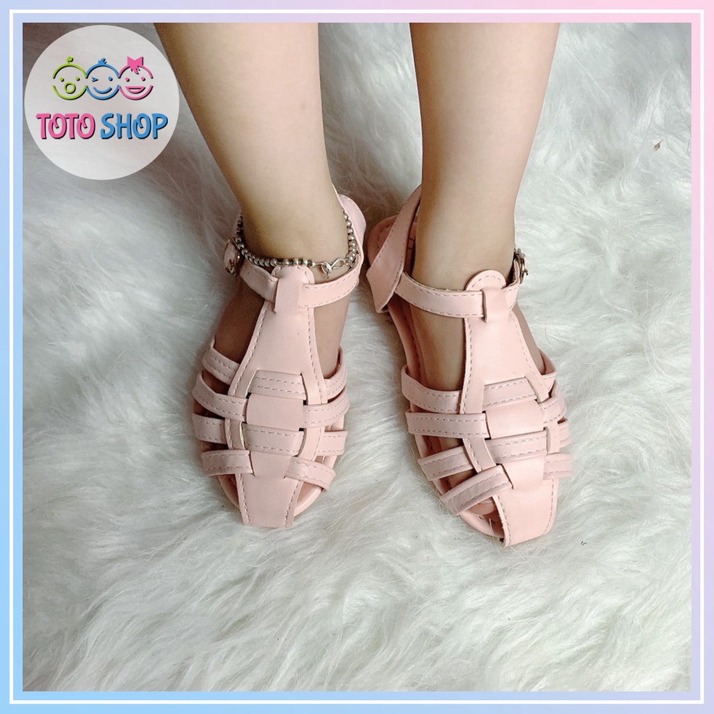 Dép quai hậu giày búp bê đính nơ cho bé gái từ 3 đến 6 tuổi