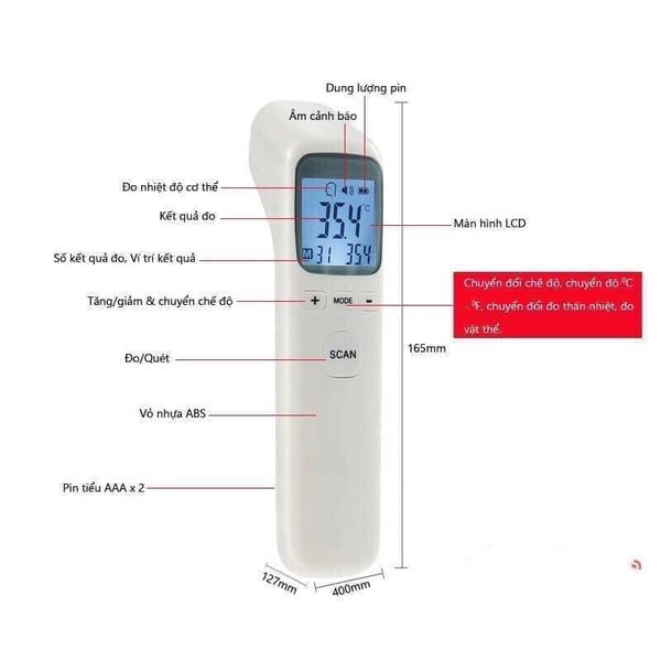 Nhiệt kế hồng ngoại (khuyến mãi sữa ensure)