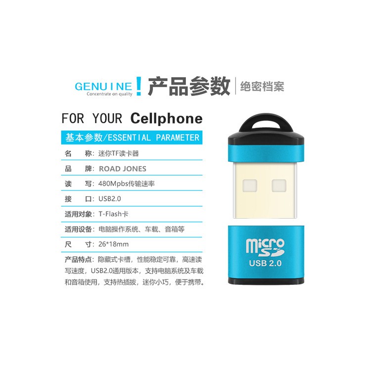 Đầu Đọc Thẻ Nhớ Usb Mini Otg Tf Thông Dụng Cho Điện Thoại | BigBuy360 - bigbuy360.vn