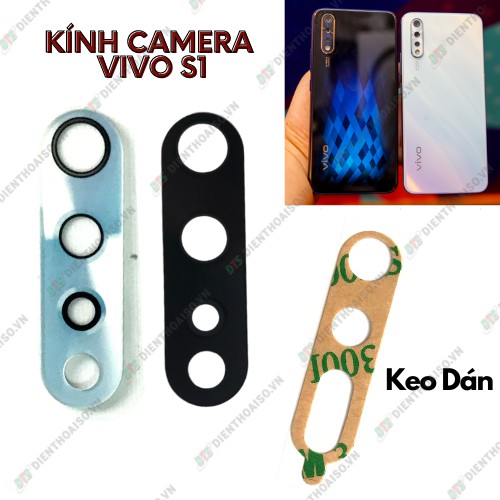 Kính camera vivo s1 kèm keo dán