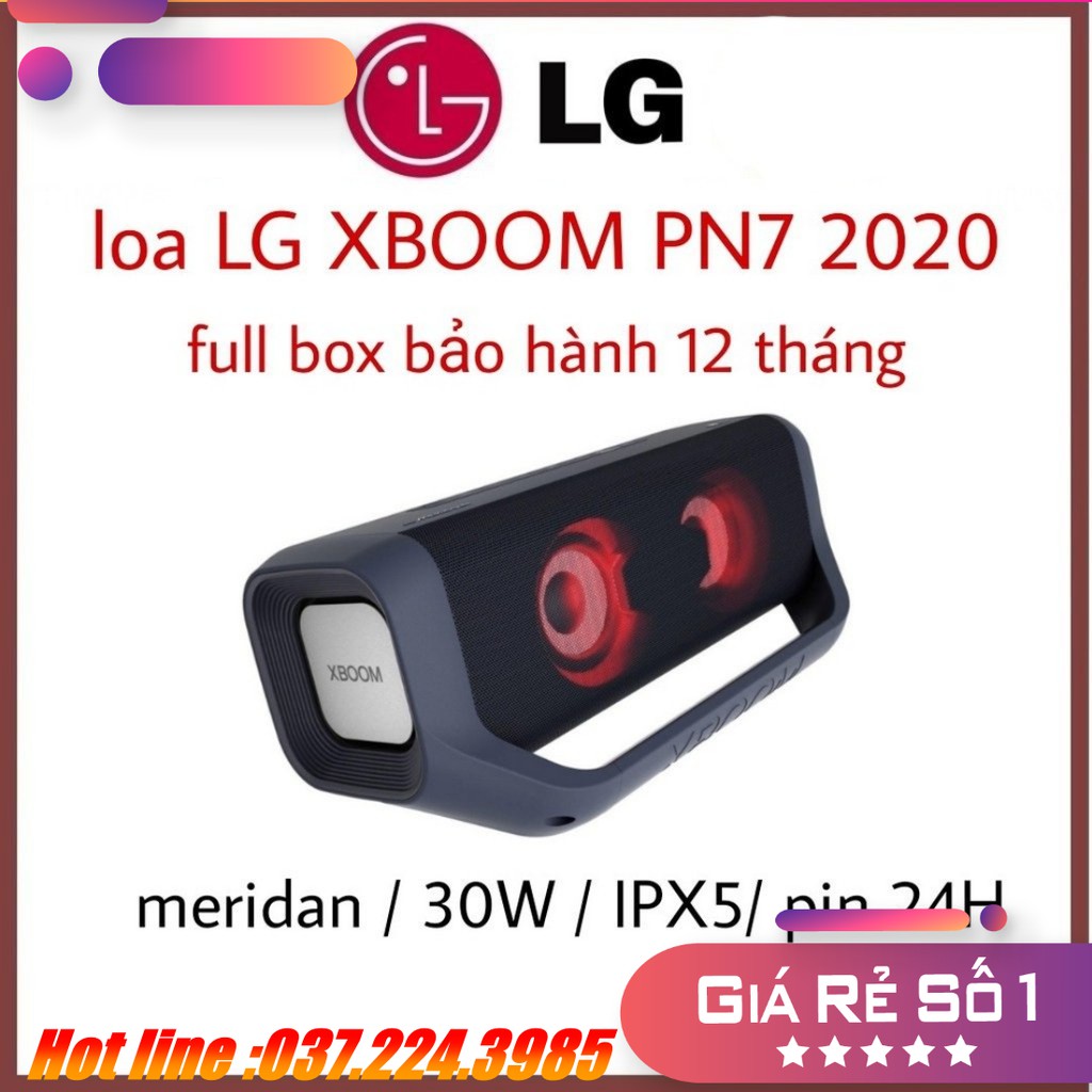 Loa Bluetooth LG XBoom Go PN7  30W - Hàng chính hãng