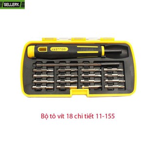 Bộ tô vít 18 chi tiết 2 chiều Sellery 11-155