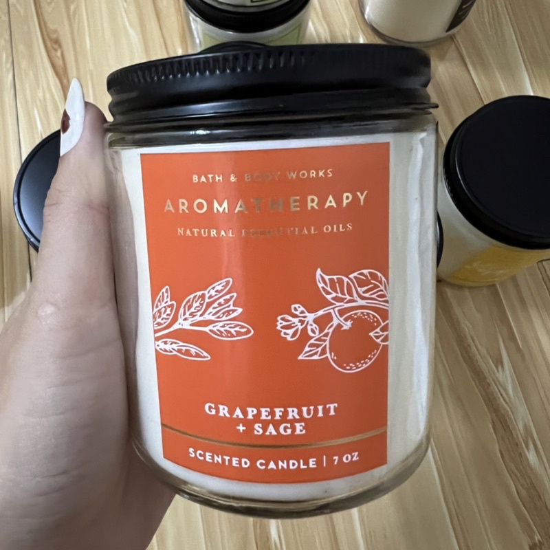 Nến thơm 1 bấc Bath & body works - Aromatherapy - nến dòng thư giãn