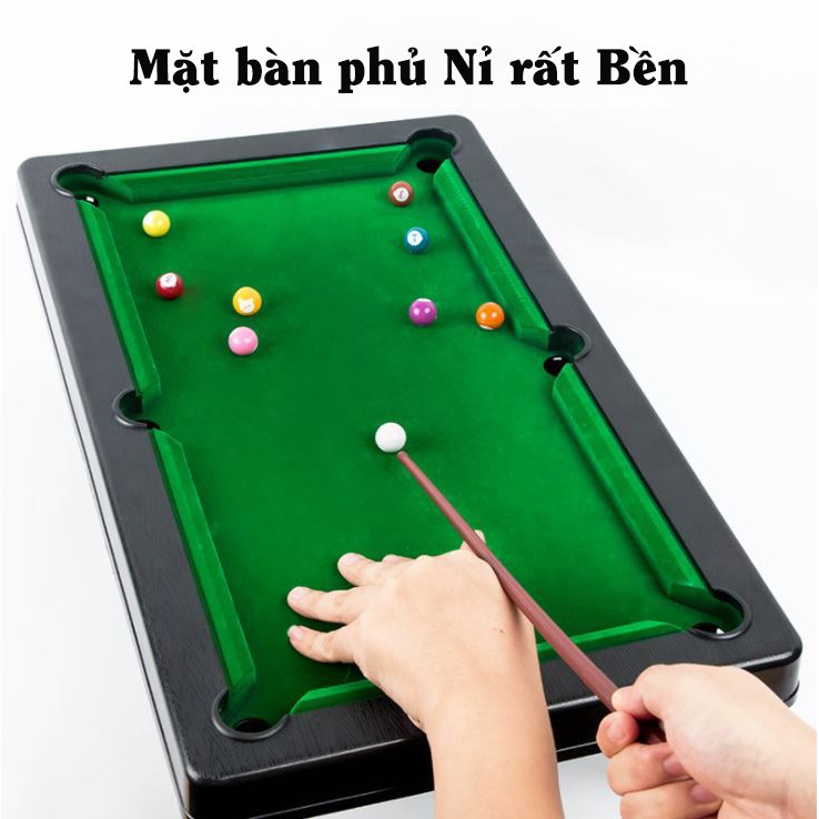 Đồ Chơi Bàn Bi A Mini Cho Trẻ Em Cỡ Trung Kích thước bàn bida 10*24*45cm Mặt Bàn Nỉ