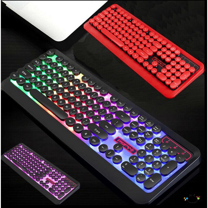 Bàn phím Gaming tích hợp đèn LED + Dây cáp USB chuyên dụng cho game thủ