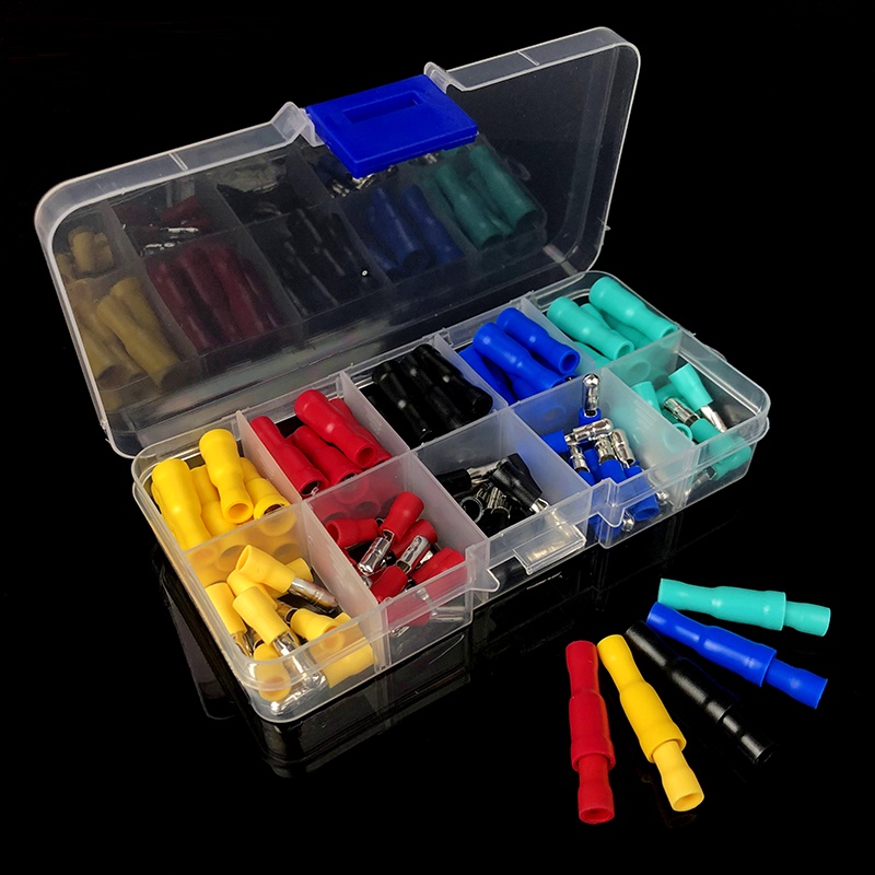 Đầu cos đực cái MPD FRD 25 cặp hoặc 50 cặp cốt âm dương ghim tròn, cosse bấm nối dây điện 0.5mm 1.5mm bằng đồng