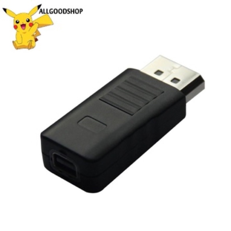 Đầu chuyển đổi Displayport đực sang Mini Displayport Female (chân cái), Black DP Displayport Male To Mini DíplayPort.