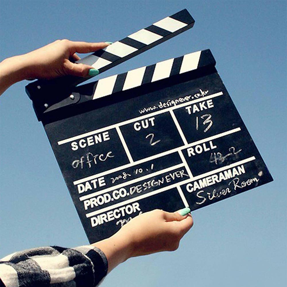 Bảng Clapper Board Dùng Để Quay Phim Kích Thước 20x20cm