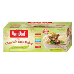 CHÁO YẾN VIỆT THÙNG 30 GÓI MẪU MỚI VỊ THỊT BẰM, GÀ, CHAY RAU NẤM