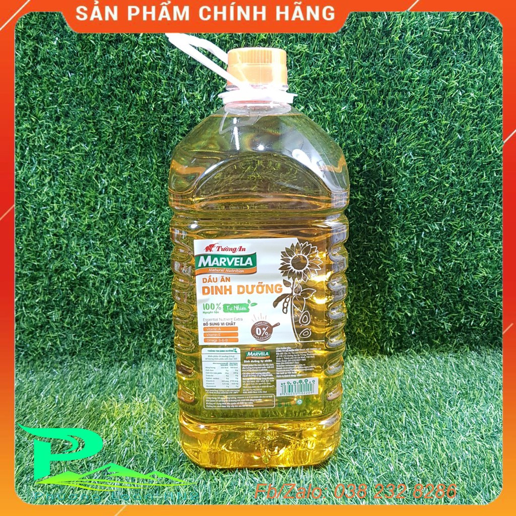 Dầu ăn dinh dưỡng Marvela - Dầu ăn Tường An hướng dương - Can 5L