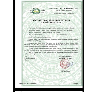2 hộp Trà  sâm Hàn Quốc (2 x 100 gói x 3gr), hsd 2021