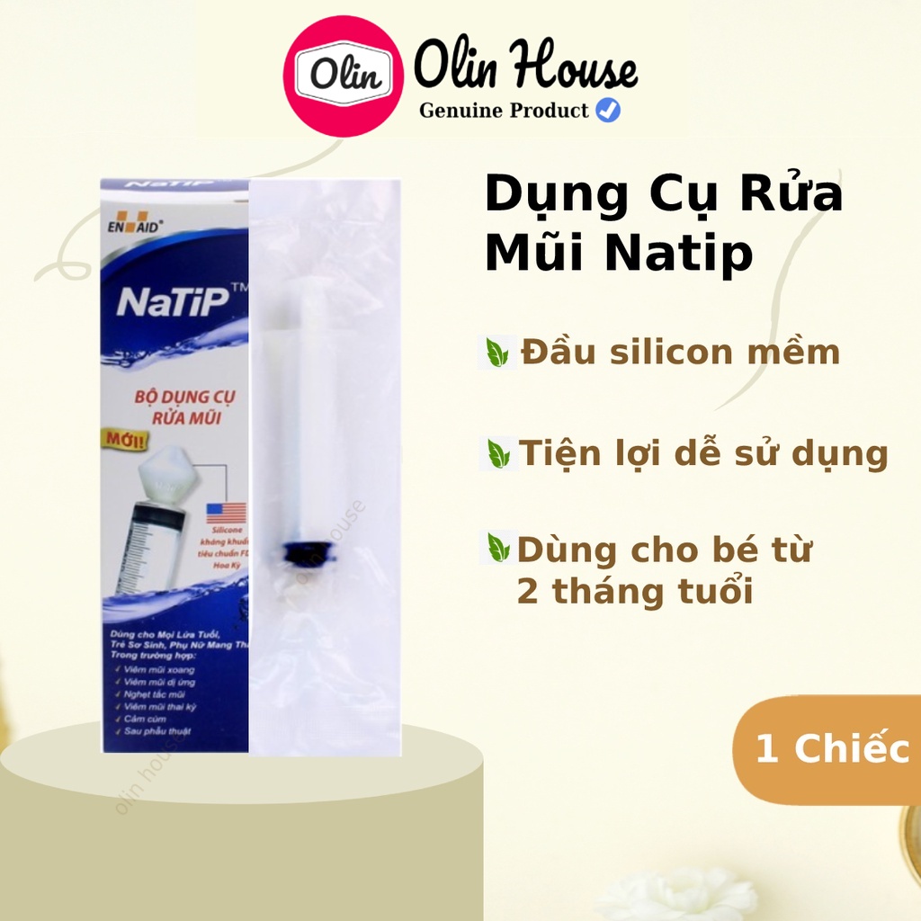 Dụng cụ rửa mũi Natip cho bé từ 2 tháng tuổi