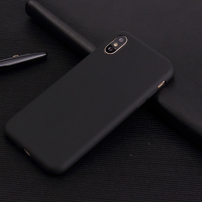 Ốp Điện Thoại Cao Su Mềm Nhám Màu Kẹo Cho iPhone X XS Max 6S 8 Plus 7 SE | BigBuy360 - bigbuy360.vn