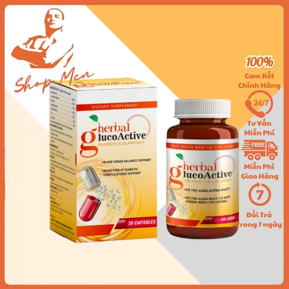 Viên Uống Herbal Glucoactive Hỗ Trợ Ổn Định Đường Huyết Giảm Tiểu Đường Phòng Ngừa Đột Quỵ Hiệu Quả