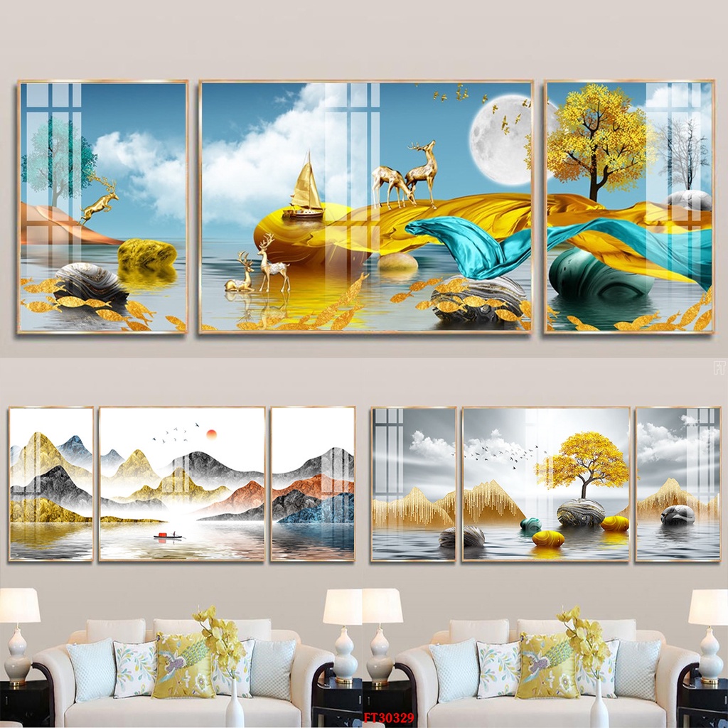 Tranh Tráng Gương Laminate Cao Cấp  Tranh Treo Tường Decor Trang Trí Nhà Cửa