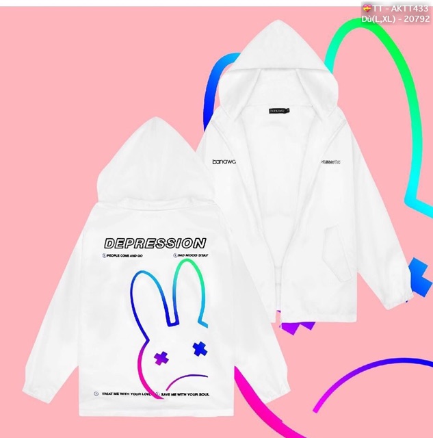 🎆𝐃𝐮̀ 𝟐 𝐋𝐨̛́𝐩🎆 BAC Áo Khoác Dù Thỏ 7 Màu Siêu Đẹp (HotTrend) (Kèm Video, Hình Thật) | BigBuy360 - bigbuy360.vn