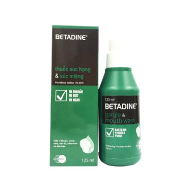 BETADINE Gargle &amp; Mouth Wash 125ml - Nước súc miệng