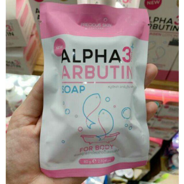 [ Chính Hãng ] Soap Xà Phòng Tắm Trắng Da Body ALPHA ARBUTIN 3+ Plus 80g - Thái Lan