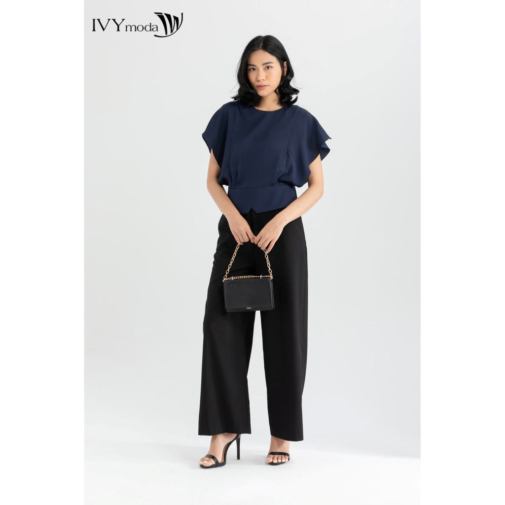 Áo lụa nữ khuy ngọc thiết kế IVY moda MS 16M6320