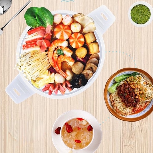Nồi lẩu điện Đa chức năng có thể gập lại di động 1.2L cho ký túc xá tại nhà Du lịch văn phòng Boron069