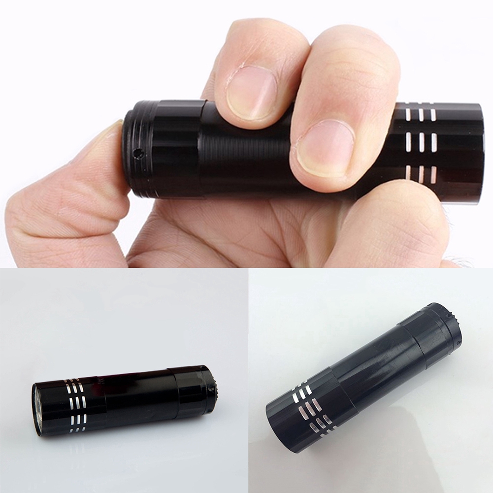 Đèn pin bóng LED tia UV mini cầm tay vỏ bọc nhôm chất lượng cao