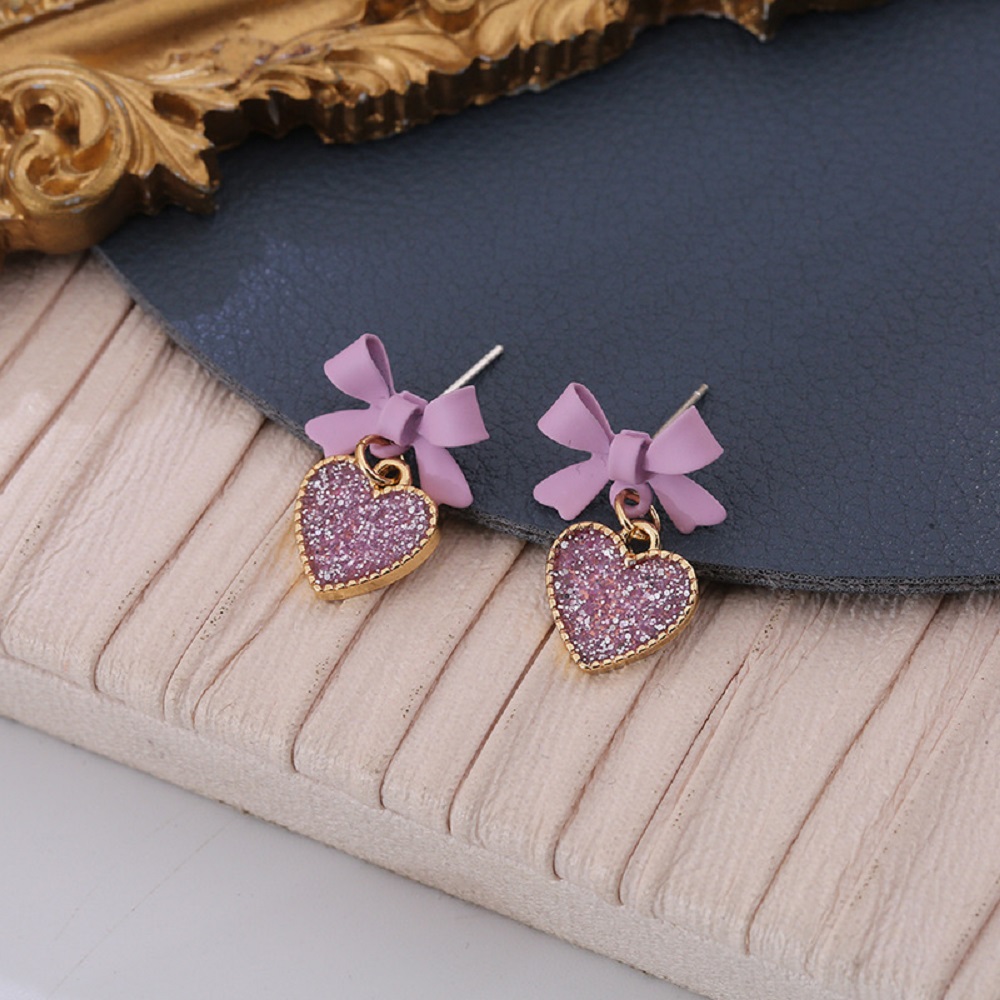 Bông Tai Dáng Dài Hình Nơ Xinh Xắn S925 Cho Nữ