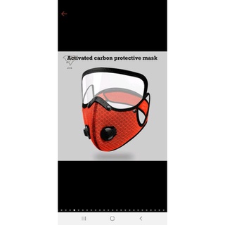 HOT##Khẩu Trang Có Kính Lọc Chống Sương Mù Thoáng Khí Tiện Lợi Khi Đạp Xe (có bán lẻ)