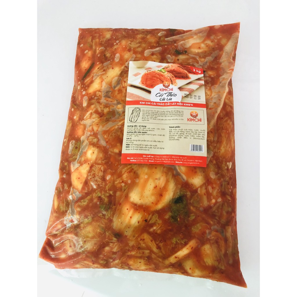 GÓI 3KG KIM CHI HÀN QUỐC CHUA DỊU, ÍT CAY