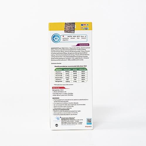 Siro Ăn Ngon Pactol KIDS Petit Giúp Cải Thiện Hệ Tiêu Hóa Cho Bé Hấp Thu Dưỡng Chất Tốt Hơn Chai 150ml