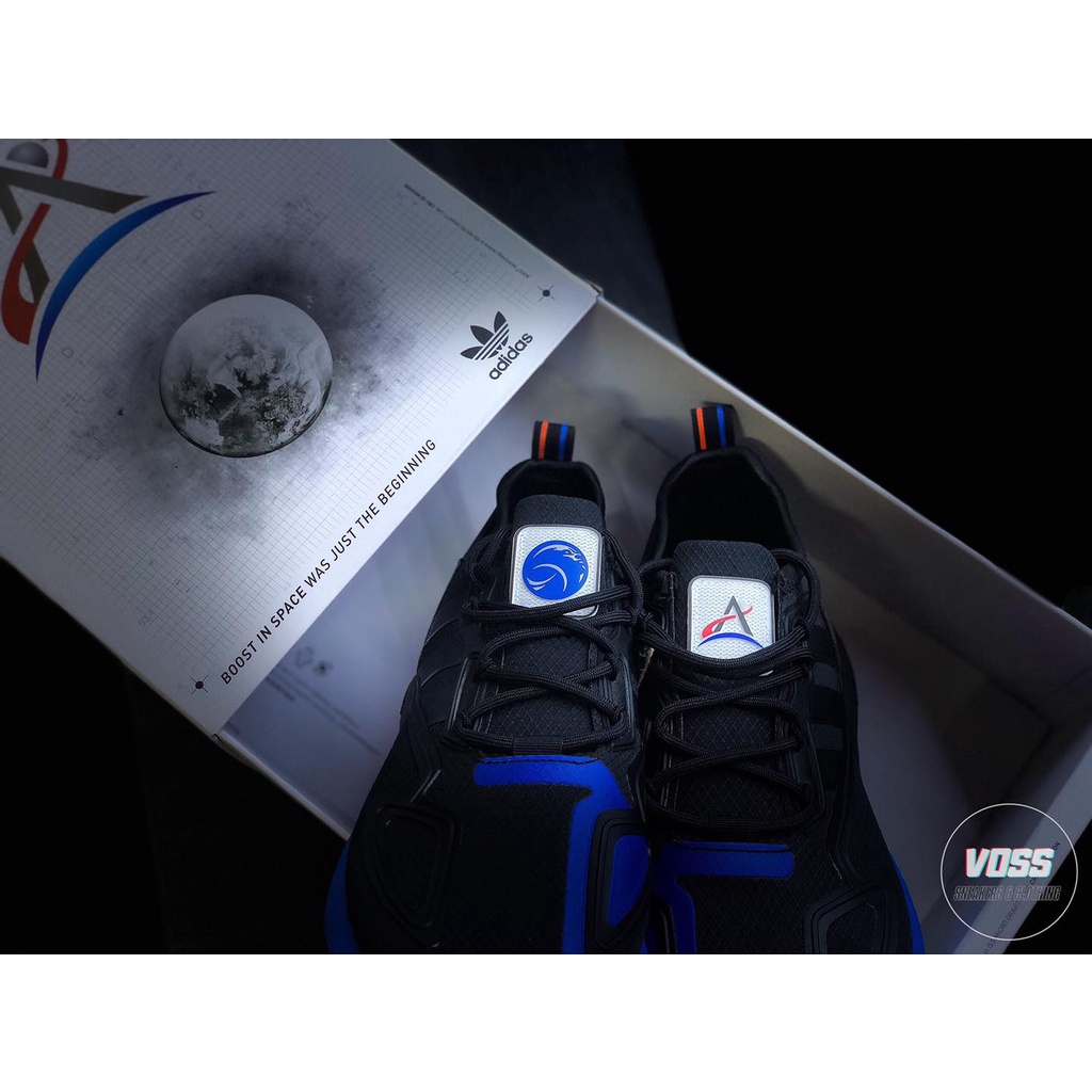 Giày Adidas ZX 2K Boost "Black Glow Blue" FX7029 - Hàng chính hãng - Voss Authentic