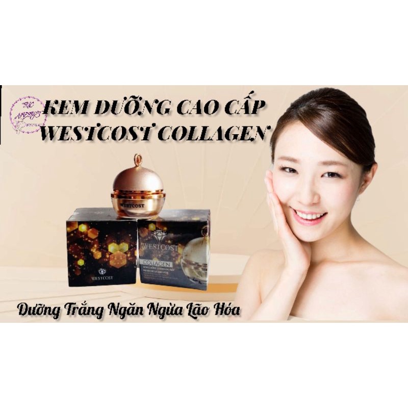 KEM DƯỠNG SIÊU TRẮNG WESTCOST COLLAGEN CỐT YẾN SPF 50