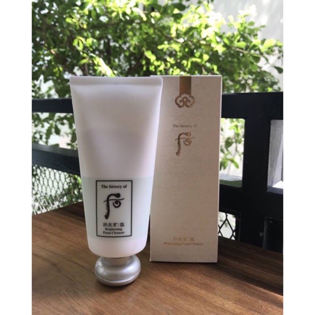 ( Hàng chính hãng)  Sữa rửa mặt dưỡng trắng da Whoo Brightening Cleansing Foam tuýp fullsize 180ml