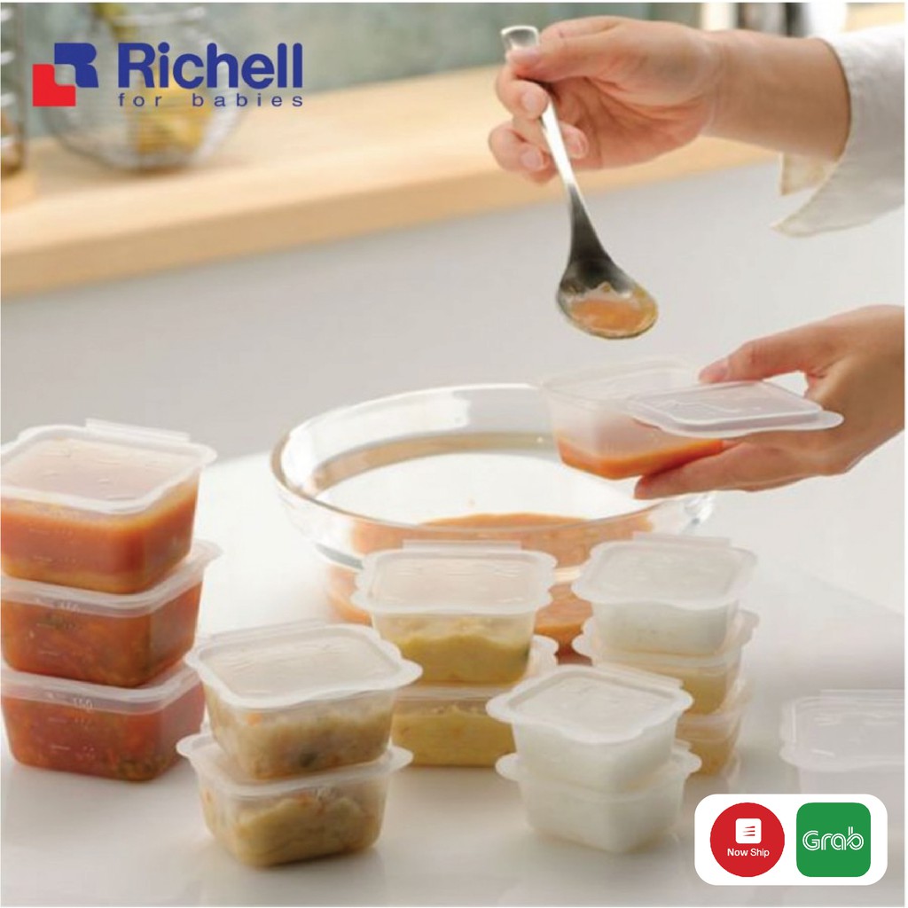 Bộ hộp trữ thức ăn dặm cho bé Richell