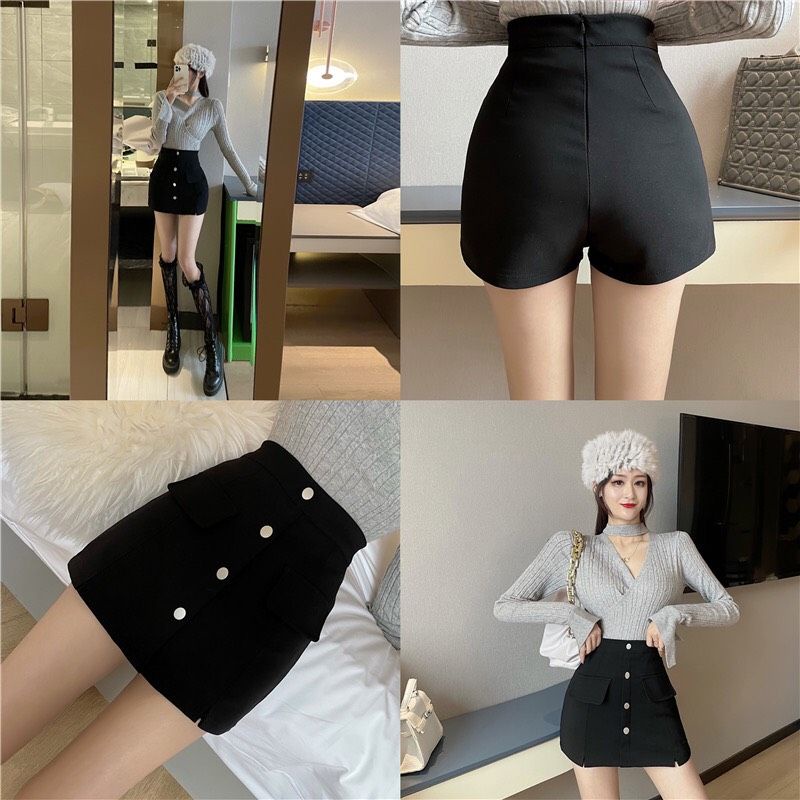 Quần váy 4 khuy cạp cao đẹp hot hit