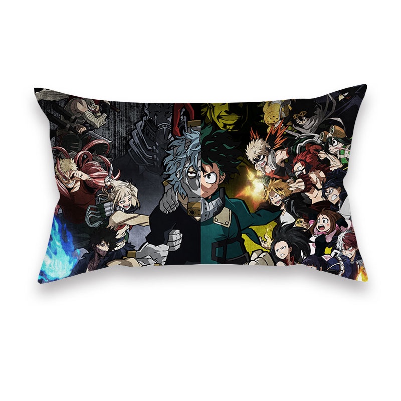 Vỏ Gối Vuông 50*30cm In Hình Nhân Vật Anime My Hero Academia Độc Đáo