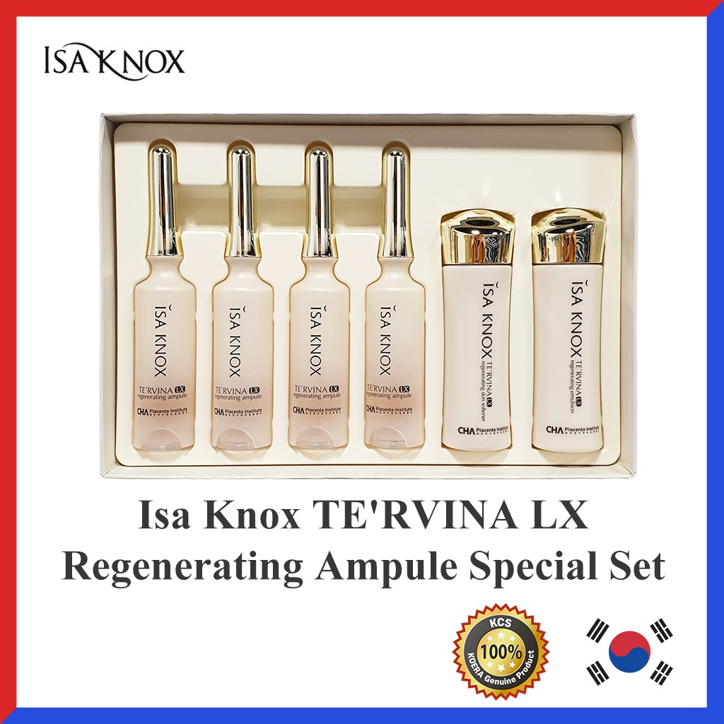 Bộ Dưỡng Da Isa Knox TE'RVINA LX Regenerating Ampule Special Set (5 Sản phẩm)