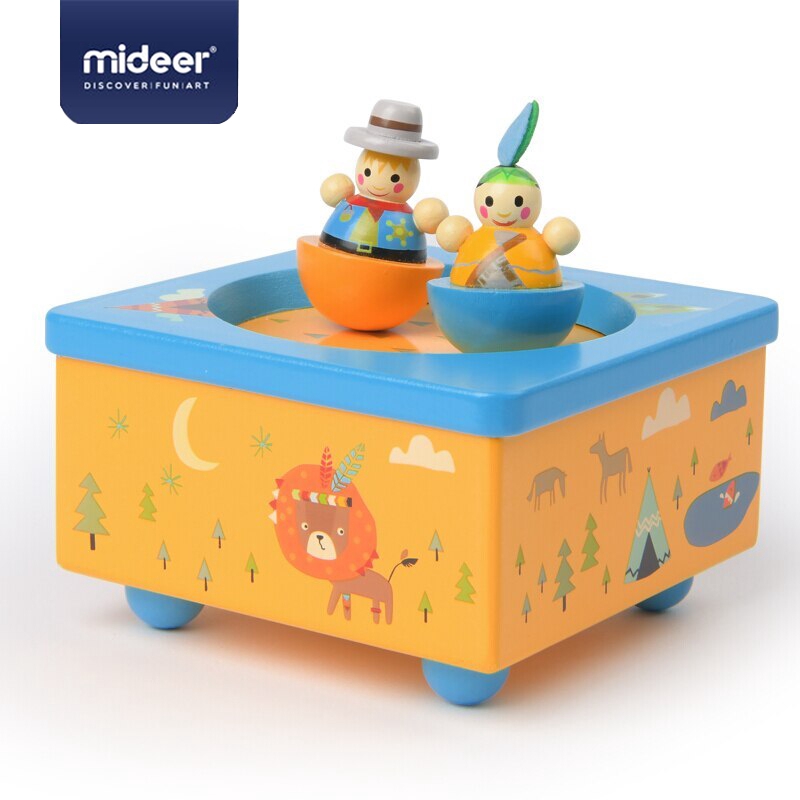 Mideer đứa Trẻ Bằng Gỗ 8 âm Quay Hộp âm Nhạc Hát Ru Kim đồng Hồ Sáng Tạo Quà Giáng Sinh đồ Chơi